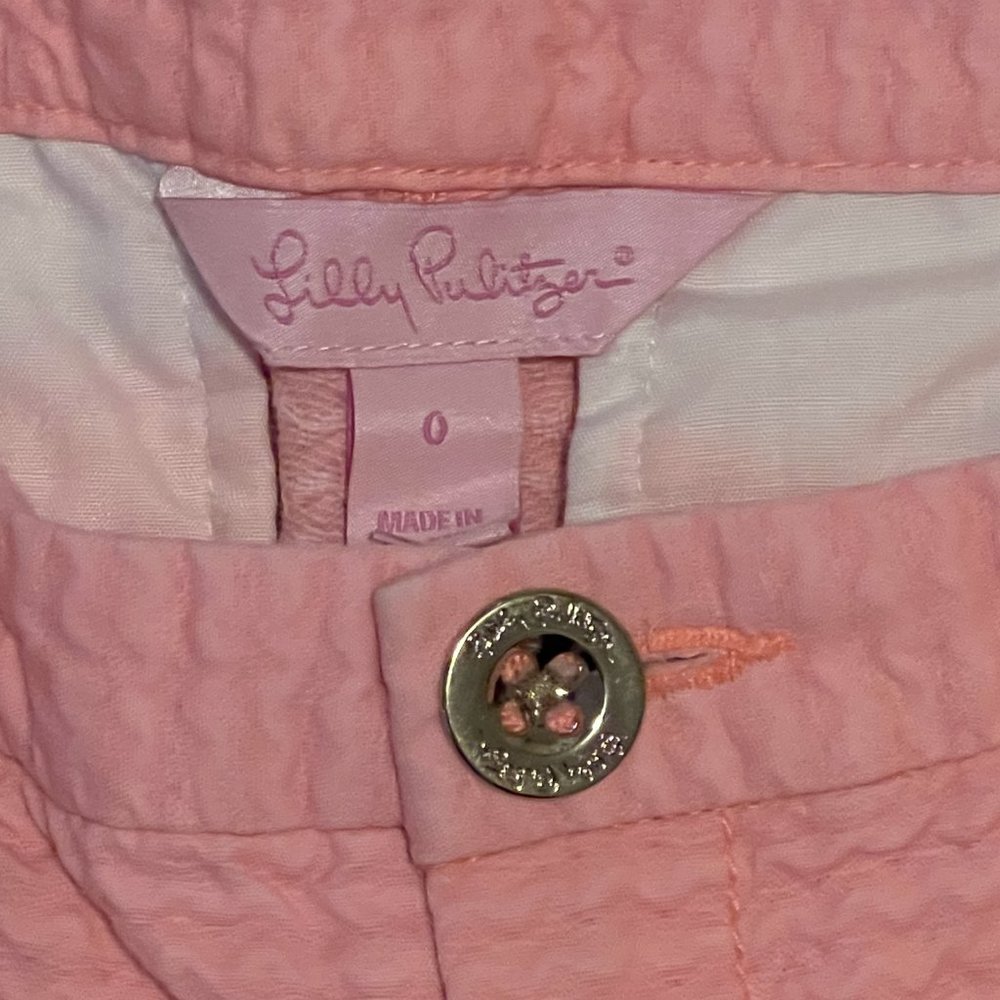 Lilly Pulitzer Size 0 Cantaloupe Shorts - Picture 3 of 5